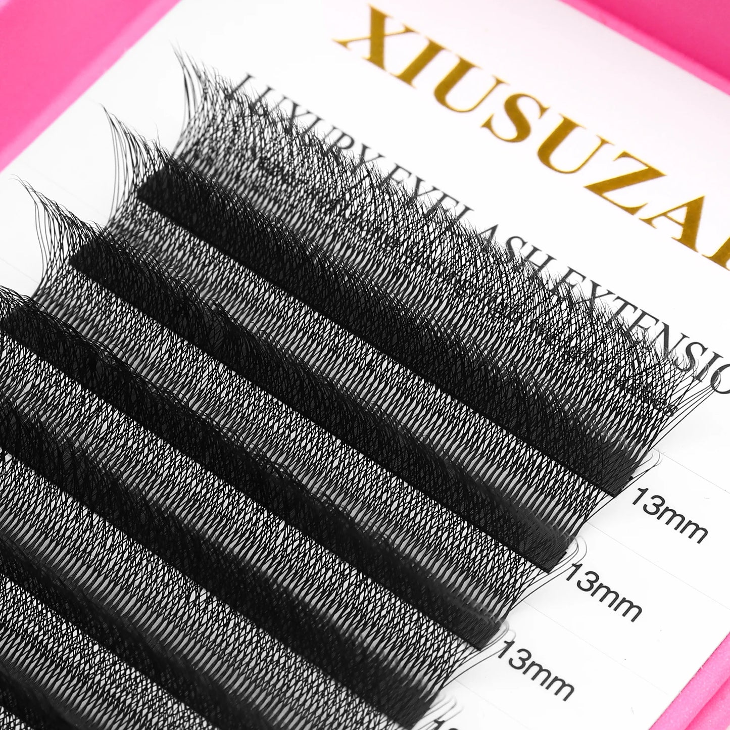 5D W Lashes Black Premade Fans