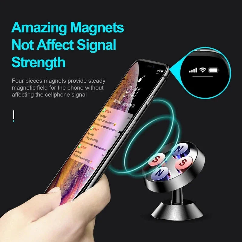 Magnetic Car Phone Holder Magnet Mount Bracket Stick on Car