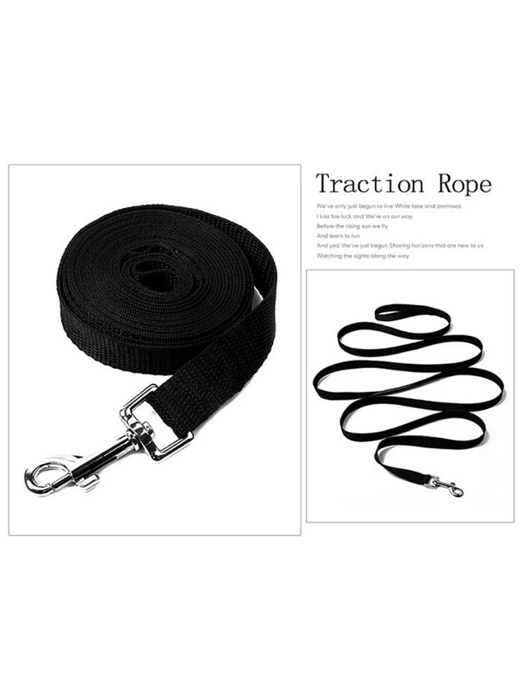 Nylon dog leash, pet dog long leash, tracking dog chain, cat leash, dog leash extended by 6 meters and 10 meters