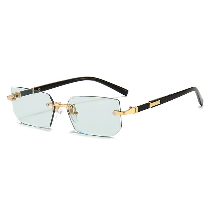 Sunglasses Rectangle Fashion Popular Women and Men Shades Small