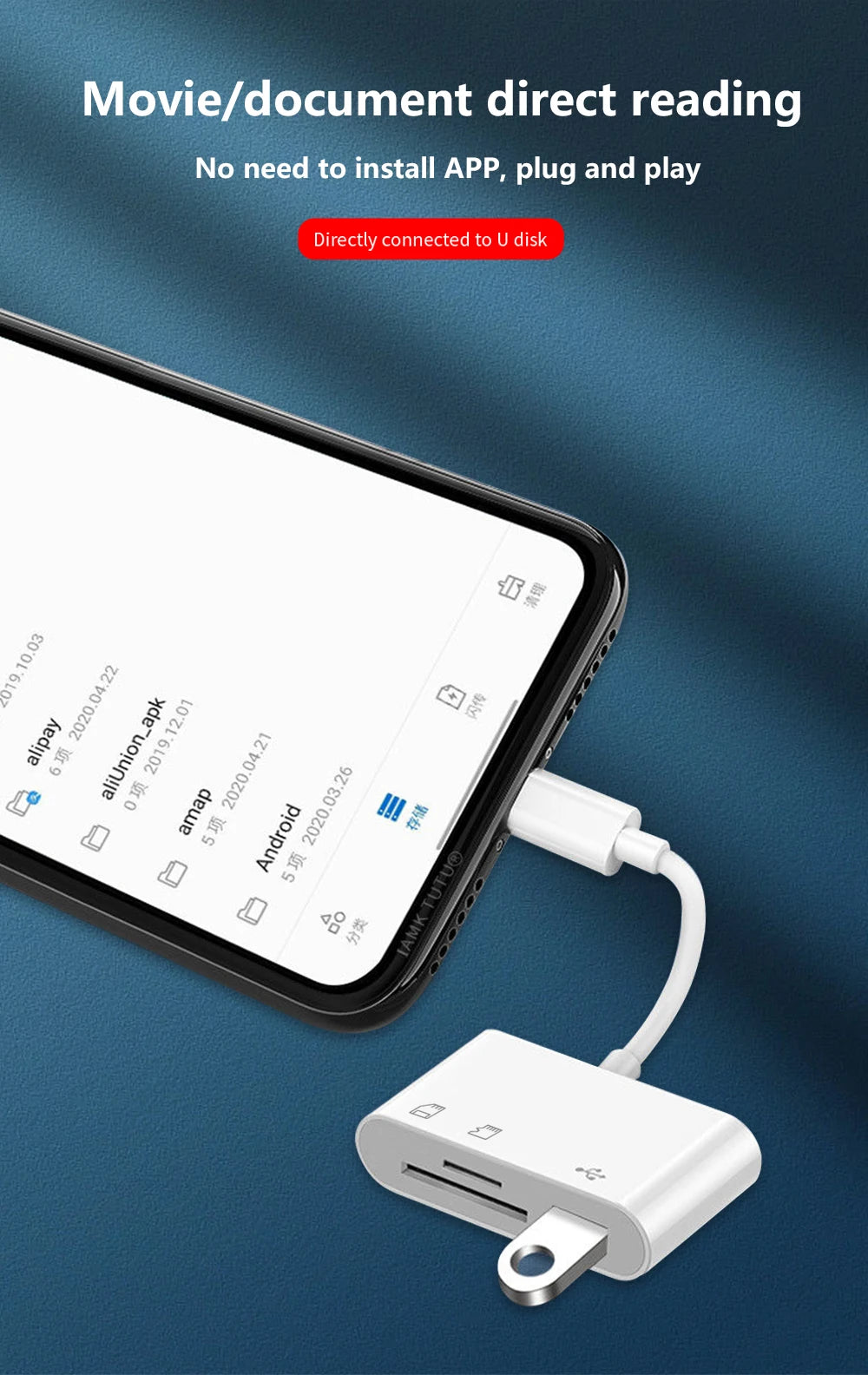 Micro USB Type C Adapter USB TF SD Card Reader USB-C Memory