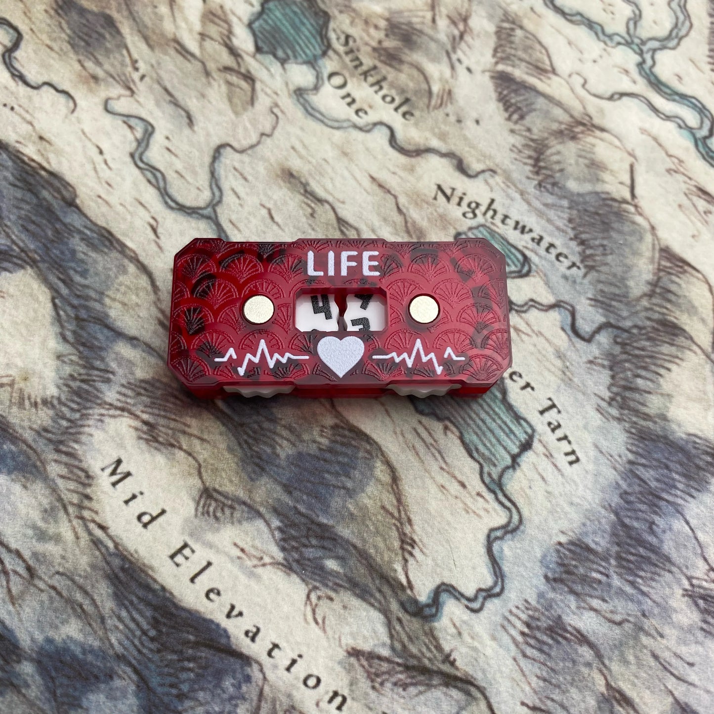 New Life Tracker for Fantasy & Sci-Fi Model Building Kits: 41x20x9mm LIfe Tracker