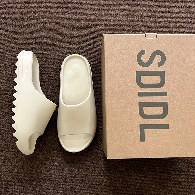2024 Summer Men's YZY Slides Brand Men Women Slippers Orginal Slides Women Beach Casual Shoes EVA Flip-flops Man Beach Sandals