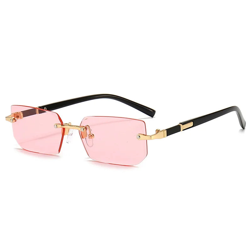 Sunglasses Rectangle Fashion Popular Women and Men Shades Small