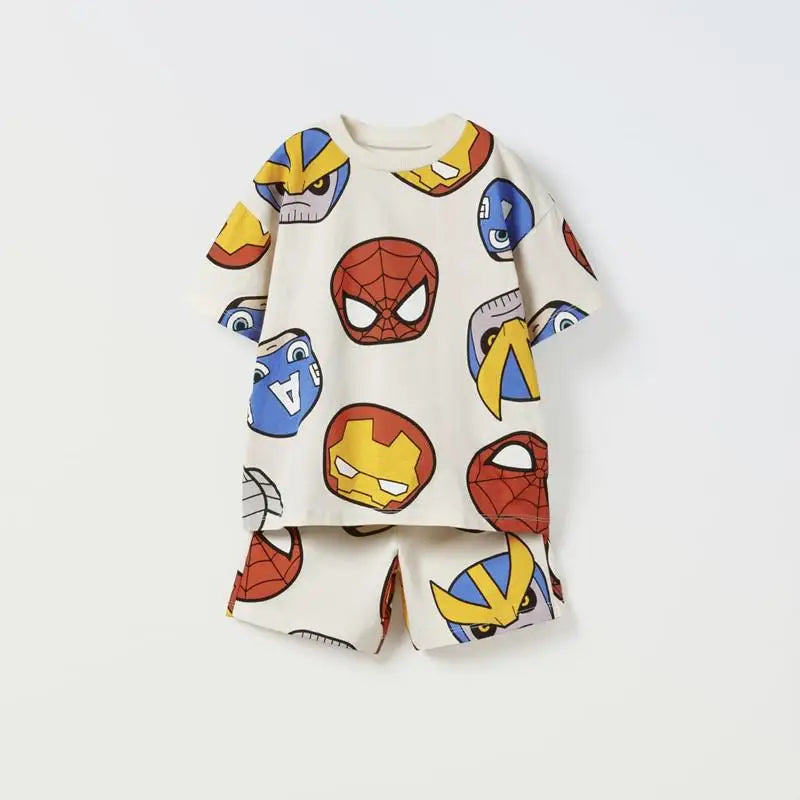 Cartoon Short Sleeved Suit Baby Boys