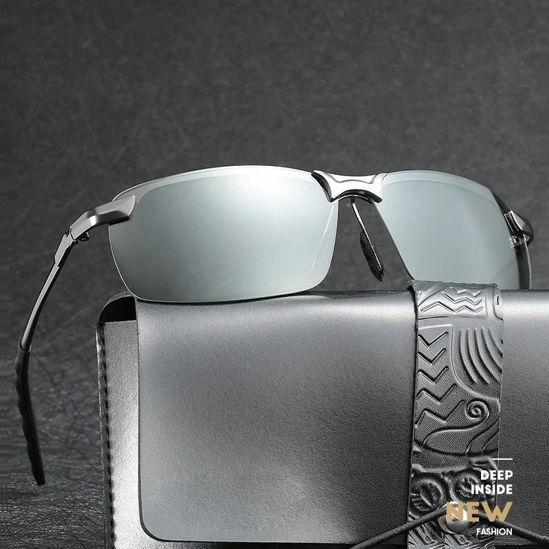 Men Photochromic Polarized Sunglasses