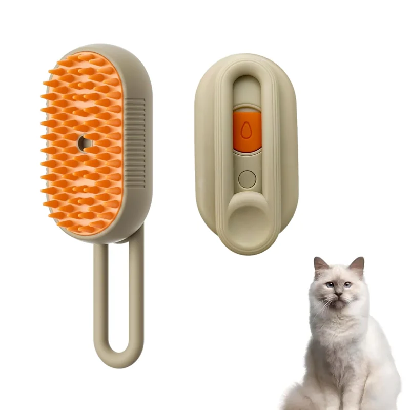 3合1 Dog Hair Brush Cat Hair Brush Electric Pet Cleaning Brush Steam Spray Brush Massage Hair Removal Comb Anti Flying Brush
