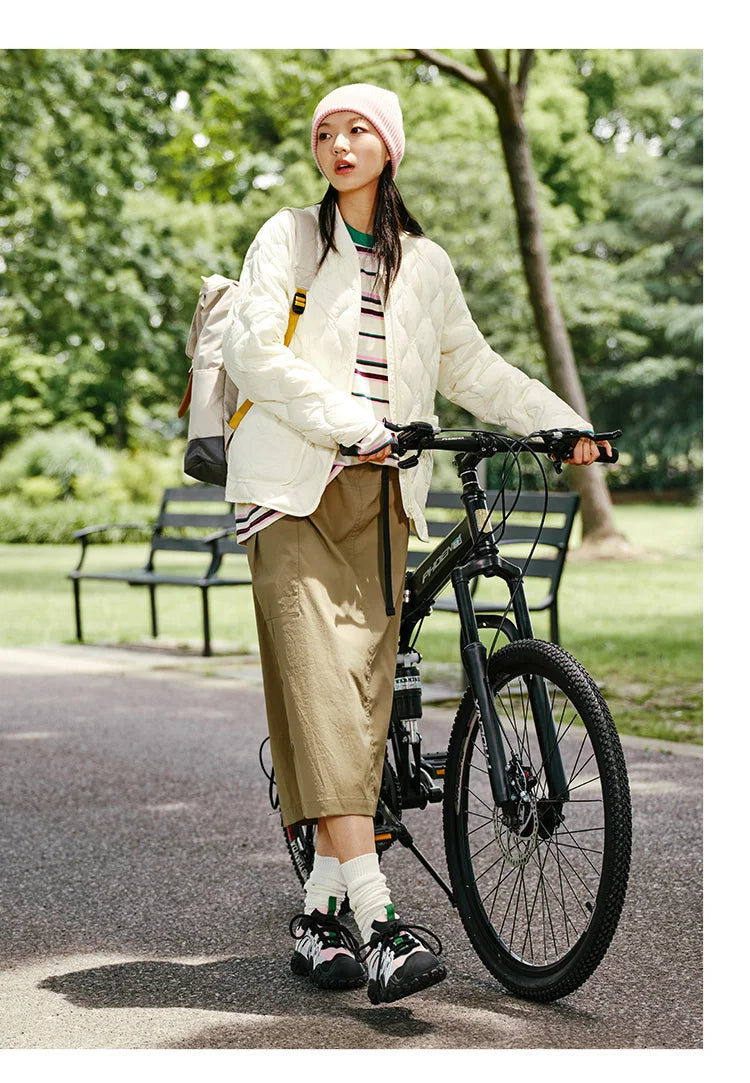 Semir Down Jacket Women Solid Color Three-Proof Loose Casual Style New Winter 2024 Lazy Baseball Collar Lightweight Coat