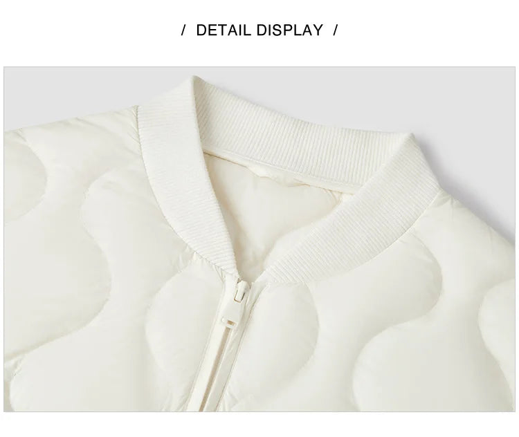 Semir Down Jacket Women Solid Color Three-Proof Loose Casual Style New Winter 2024 Lazy Baseball Collar Lightweight Coat
