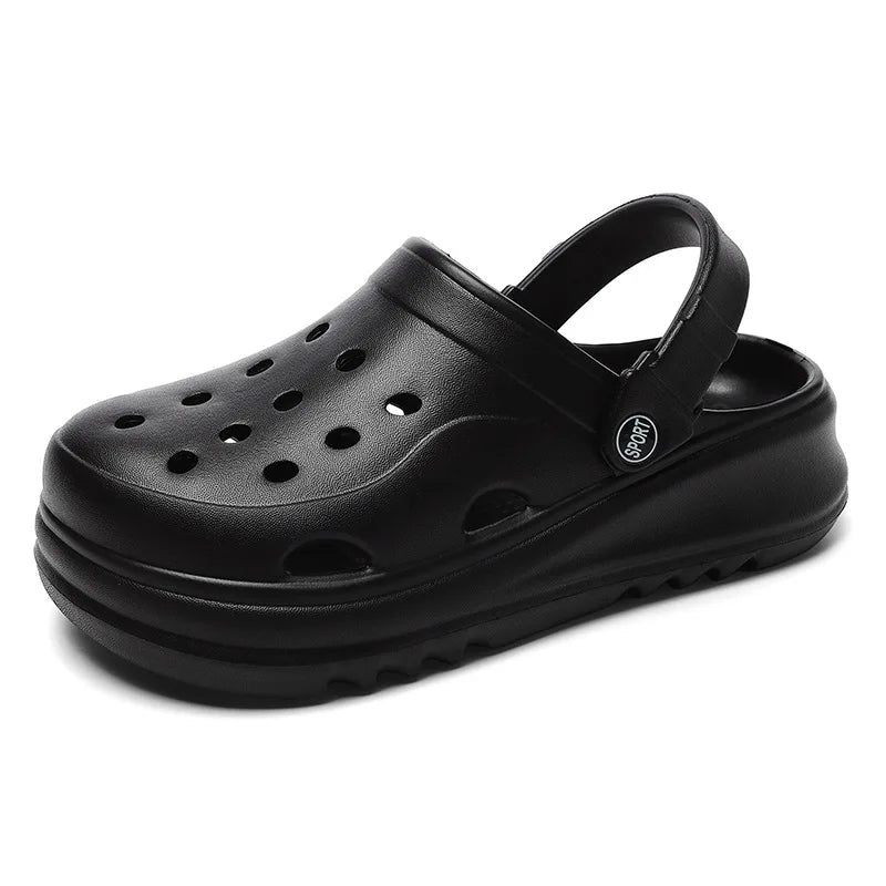 Chunky Platform Clogs Shoes for Women Thick Bottom Non Slip Beach Sandals Woman Summer 2024 Fashion Wedges EVA Sandals Slippers