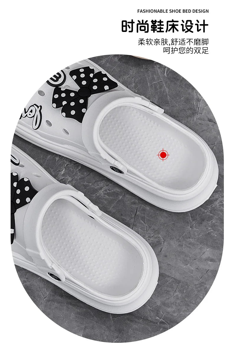 Chunky Platform Clogs Shoes for Women Thick Bottom Non Slip Beach Sandals Woman Summer 2024 Fashion Wedges EVA Sandals Slippers