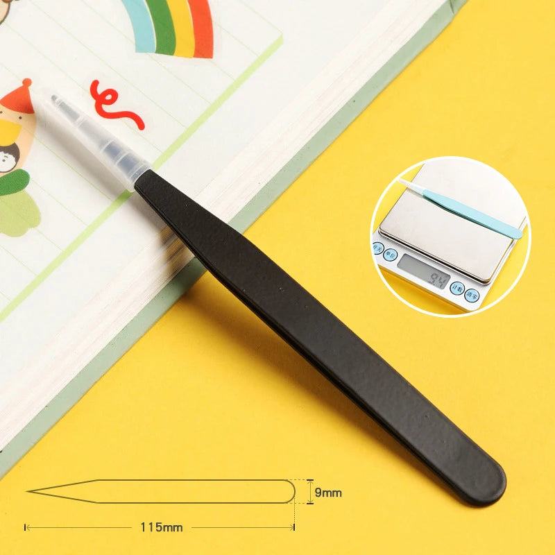 Stainless Steel Straight Curved Tweezers Colorful