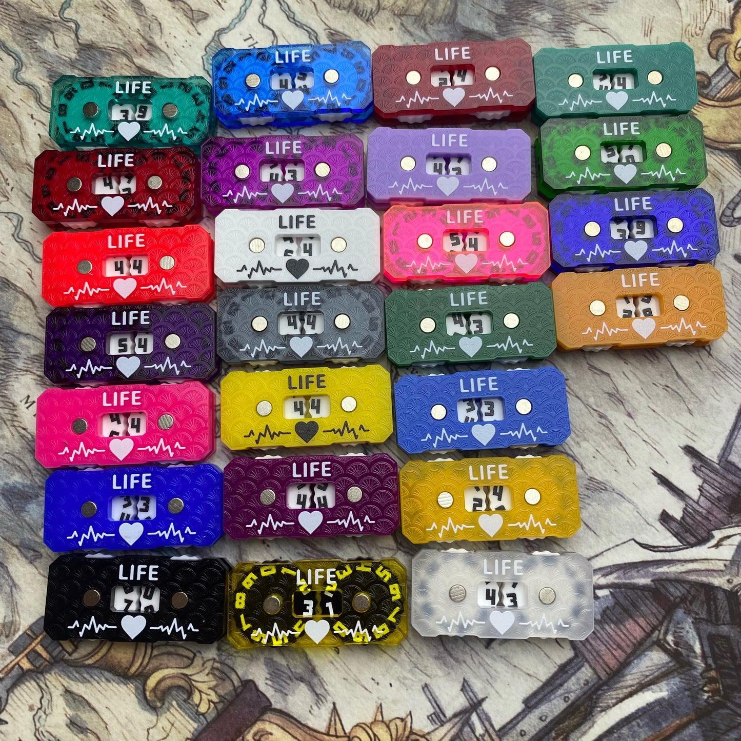 New Life Tracker for Fantasy & Sci-Fi Model Building Kits: 41x20x9mm LIfe Tracker