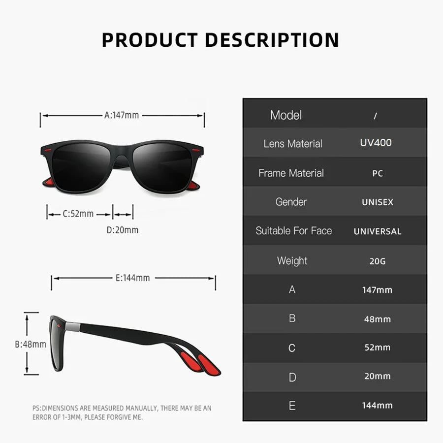 3 Pieces Fashion Unisex Vintage Square Sunglasses