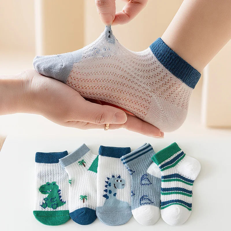 Kids Socks 5 Pairs/Lot Spring Summer Cotton Girls Socks