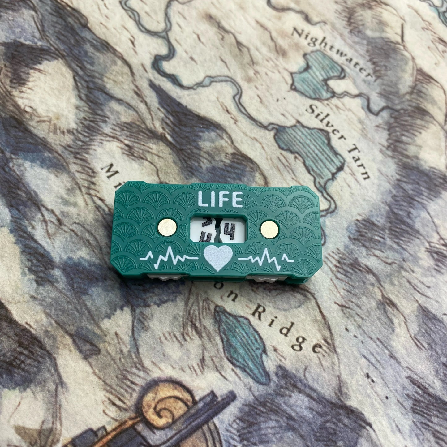 New Life Tracker for Fantasy & Sci-Fi Model Building Kits: 41x20x9mm LIfe Tracker