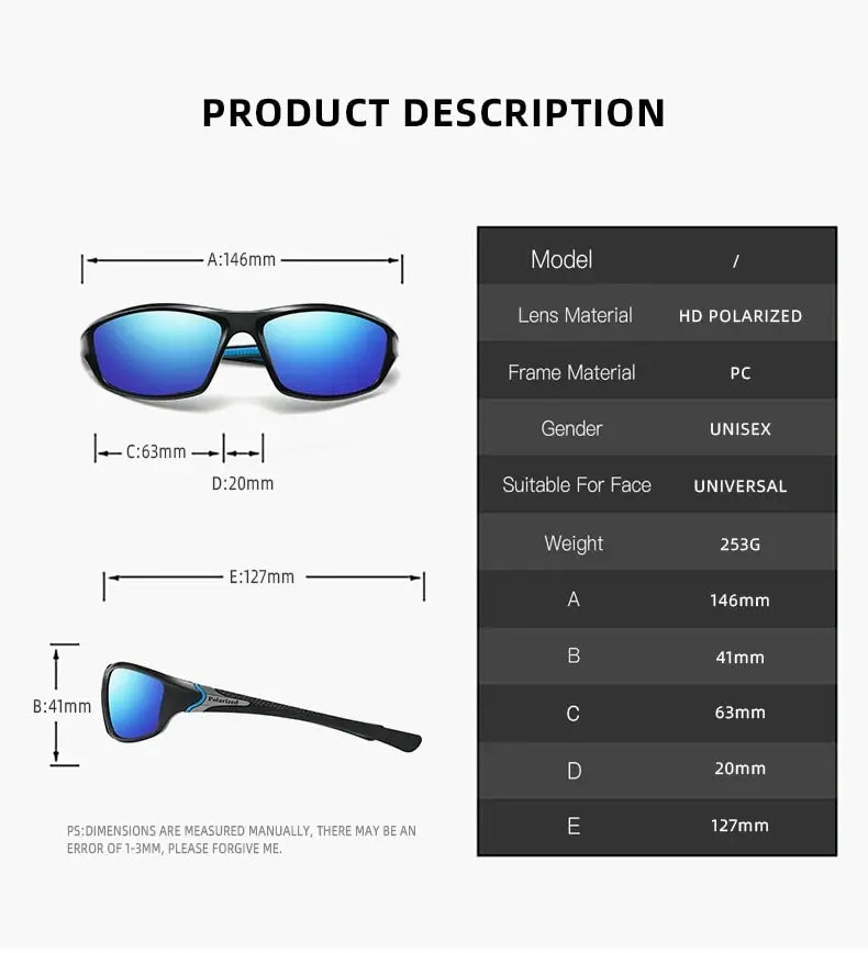 Men And Women Outdoor Sports Polarized Sunglasses
