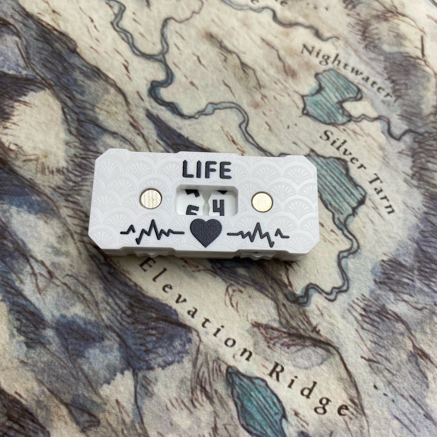 New Life Tracker for Fantasy & Sci-Fi Model Building Kits: 41x20x9mm LIfe Tracker
