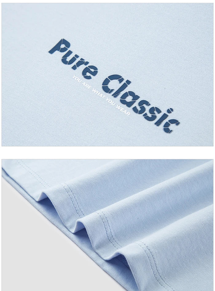 Semir Short Sleeve T-Shirt Men 2024 Summer New Trend Letters Printed Tops Versatile Casual T Shirt