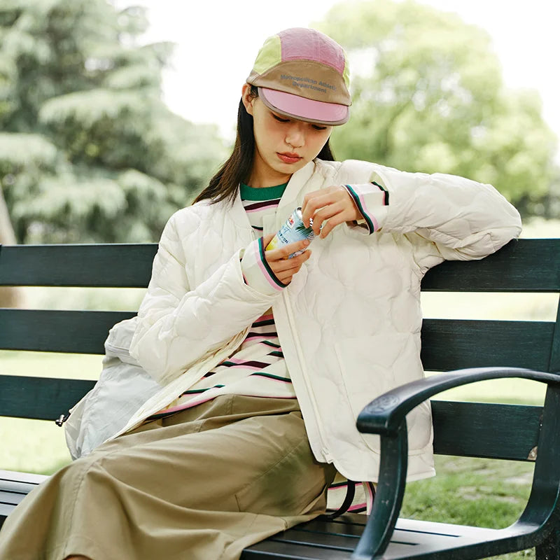 Semir Down Jacket Women Solid Color Three-Proof Loose Casual Style New Winter 2024 Lazy Baseball Collar Lightweight Coat
