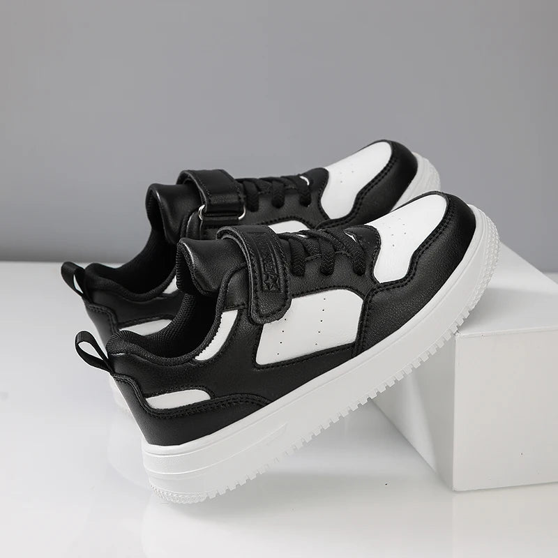 New Leather Kids Running Shoes