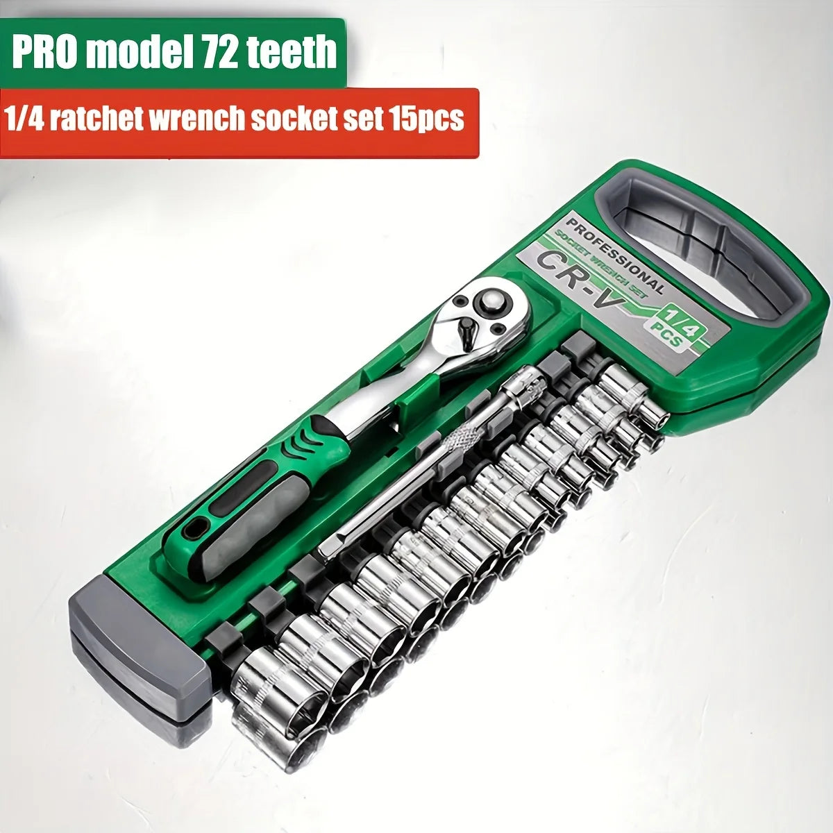 72Drive Socket Set 1/4"-3/8"-1/2",