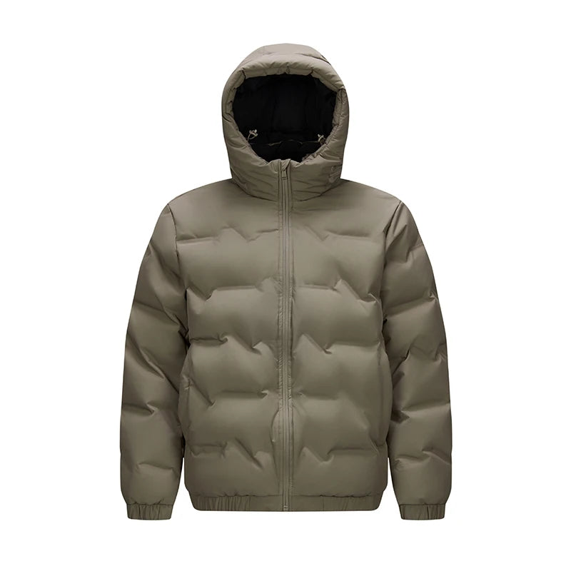 Semir Down Jacket Men 2024 New Waterproof Hooded Outerwear Winter Clothing Solid Color Versatile Direct-Injection Down Thickened