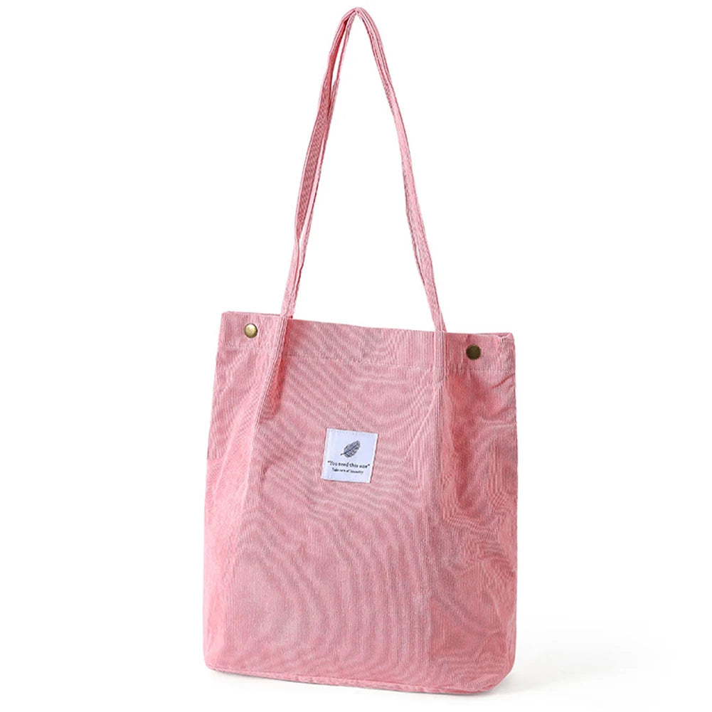 New Women's Solid-Color Canvass Tote Bag