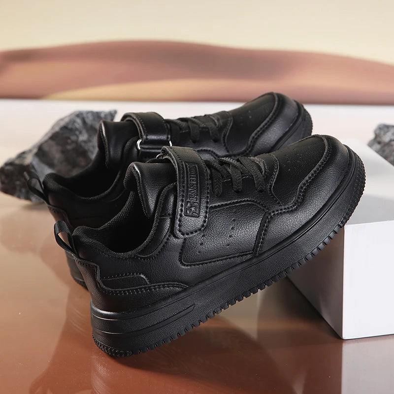 New Leather Kids Running Shoes