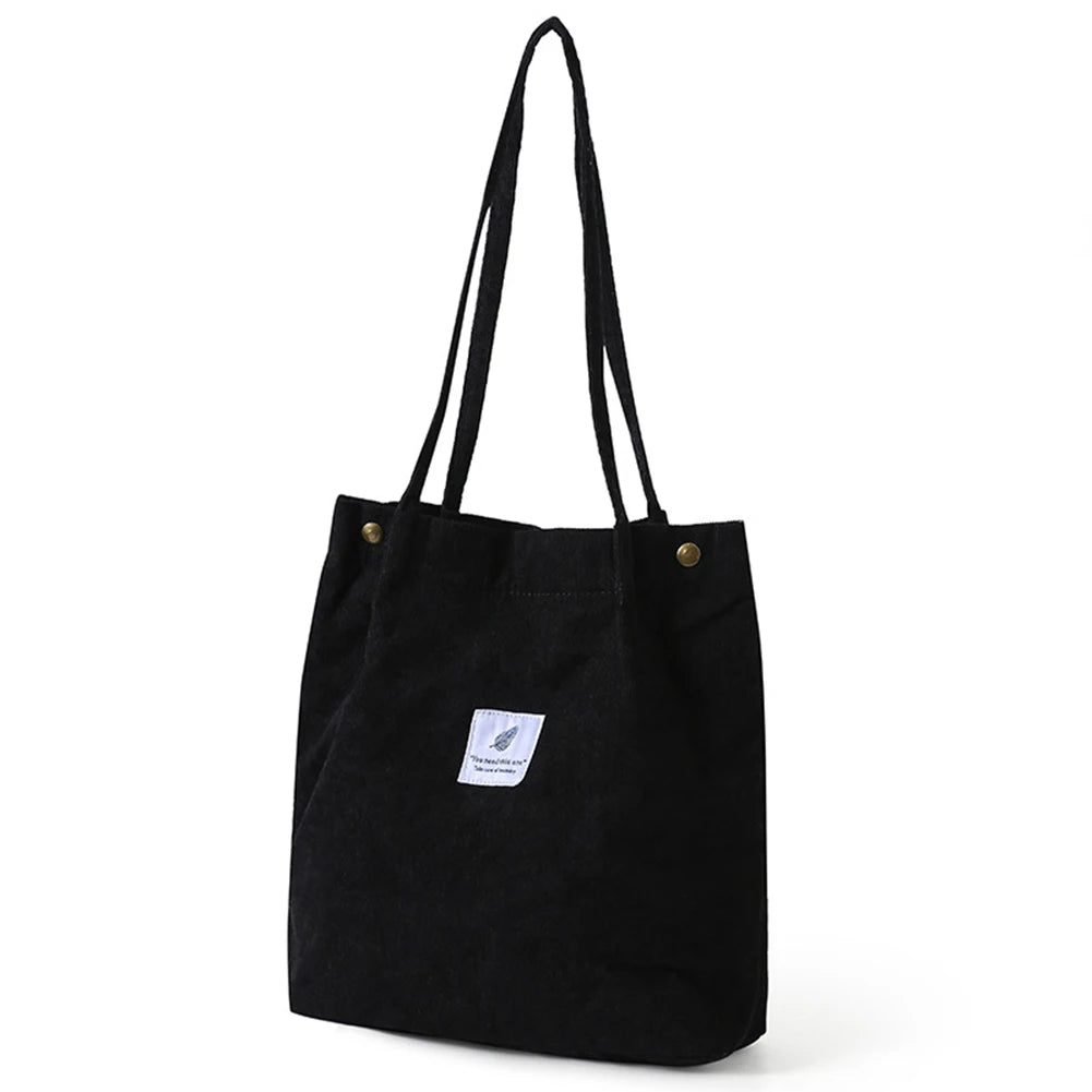 New Women's Solid-Color Canvass Tote Bag