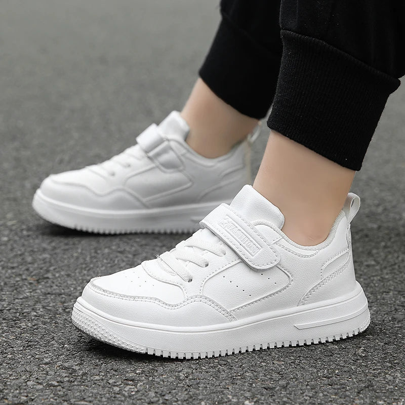 New Leather Kids Running Shoes