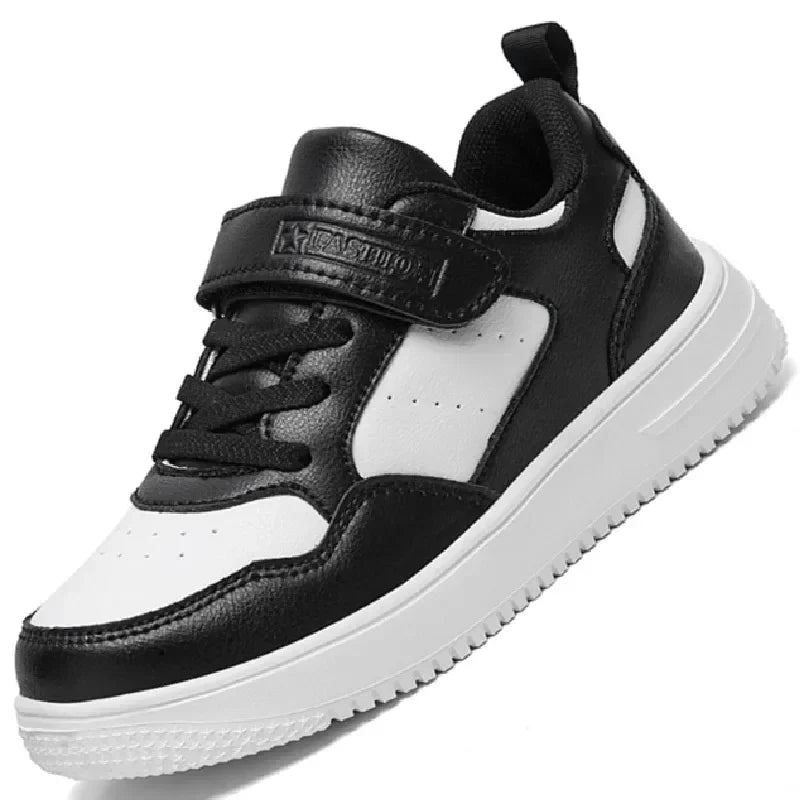 New Leather Kids Running Shoes