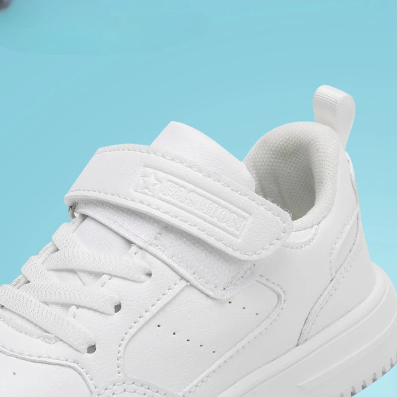 New Leather Kids Running Shoes