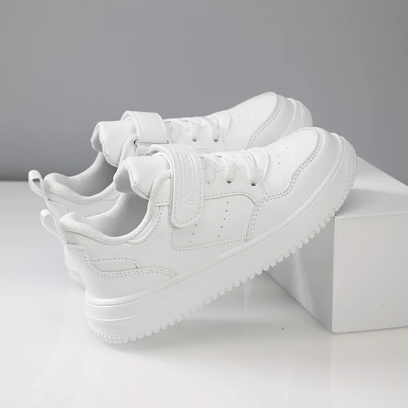 New Leather Kids Running Shoes