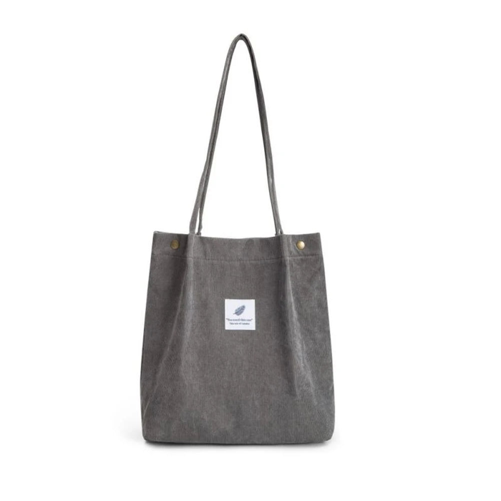 New Women's Solid-Color Canvass Tote Bag