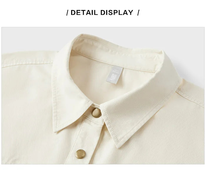 Semir Women Blouse 2024 Summer Short Blouse With Small Collar Loose Fit And Vintage-Inspired Design Shirt Female