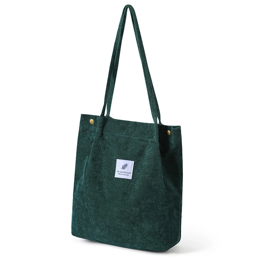 New Women's Solid-Color Canvass Tote Bag