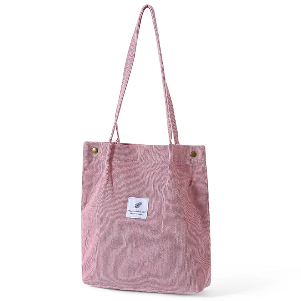 New Women's Solid-Color Canvass Tote Bag