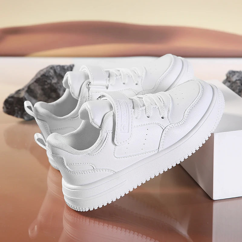 New Leather Kids Running Shoes