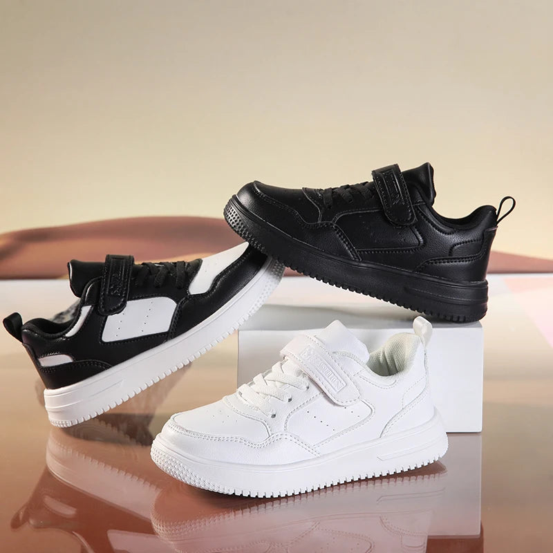 New Leather Kids Running Shoes
