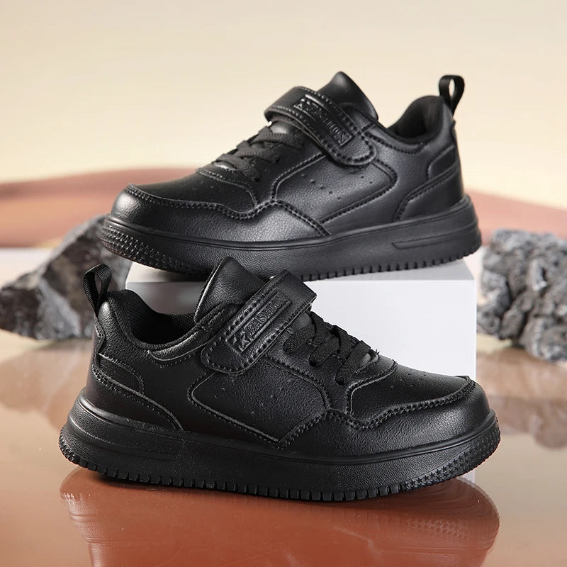 New Leather Kids Running Shoes