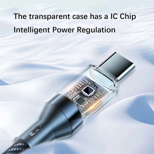 120W Type C to Type C Cable Phone Super Fast Charging Cable With LED Display