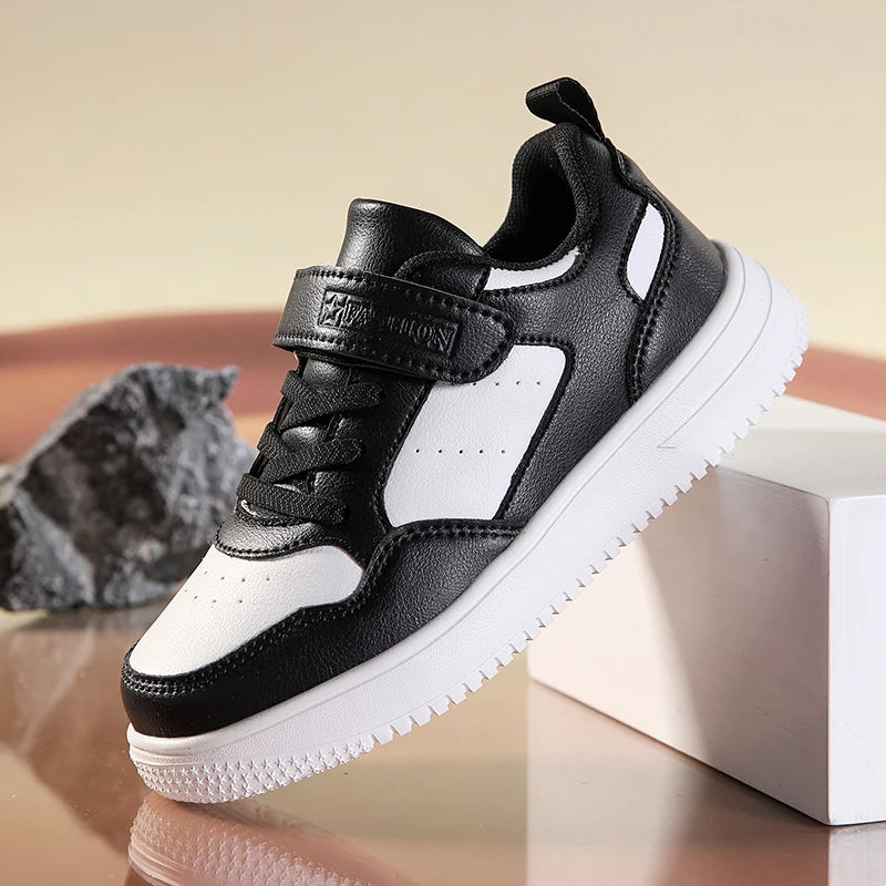 New Leather Kids Running Shoes