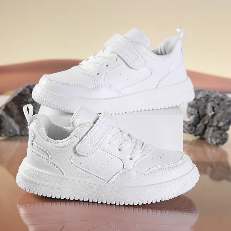 New Leather Kids Running Shoes