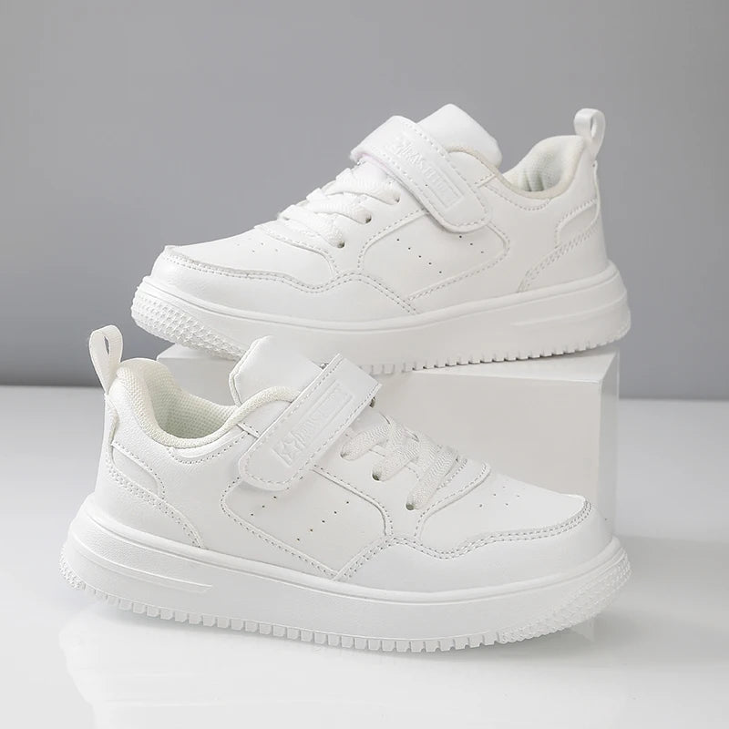 New Leather Kids Running Shoes
