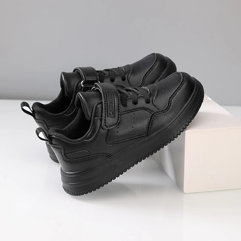 New Leather Kids Running Shoes
