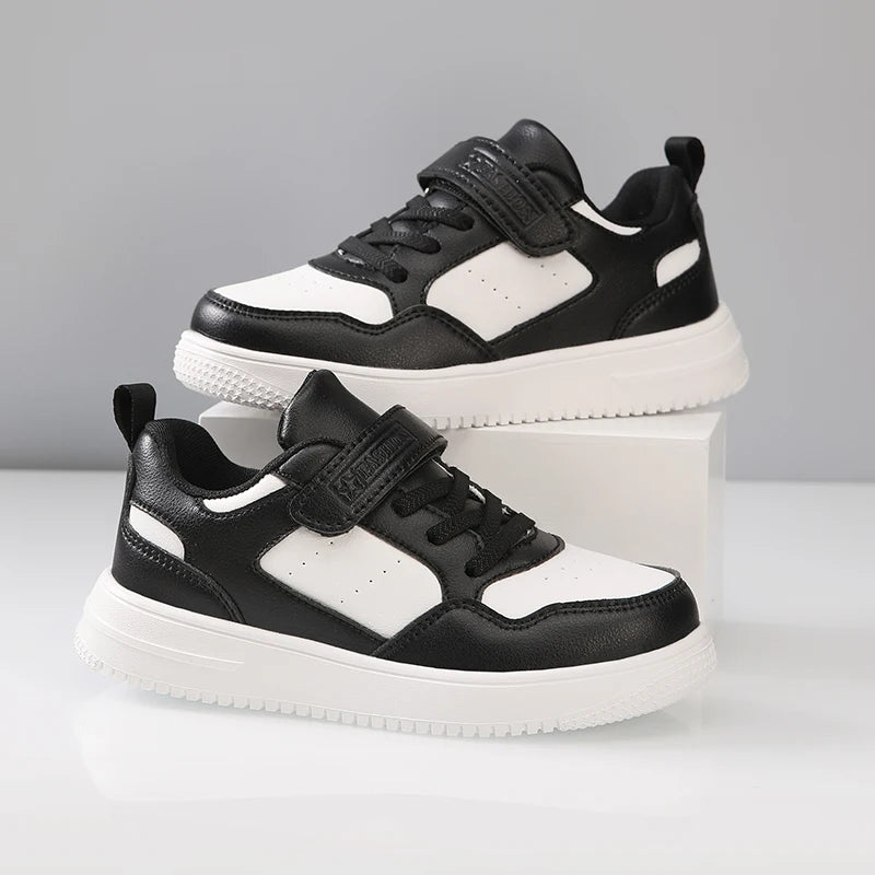 New Leather Kids Running Shoes