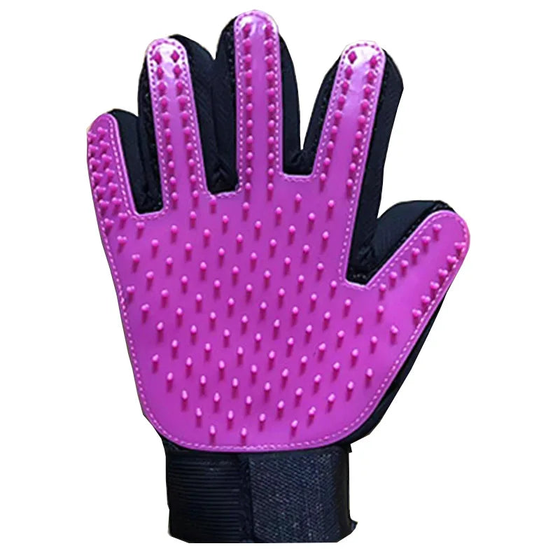 New hot Sell 1PC Cat Hair Remove Gloves Rubber Pet Beauty Cleaning Grooming Effective Massage Dog Combs Floating Brush 6 Color