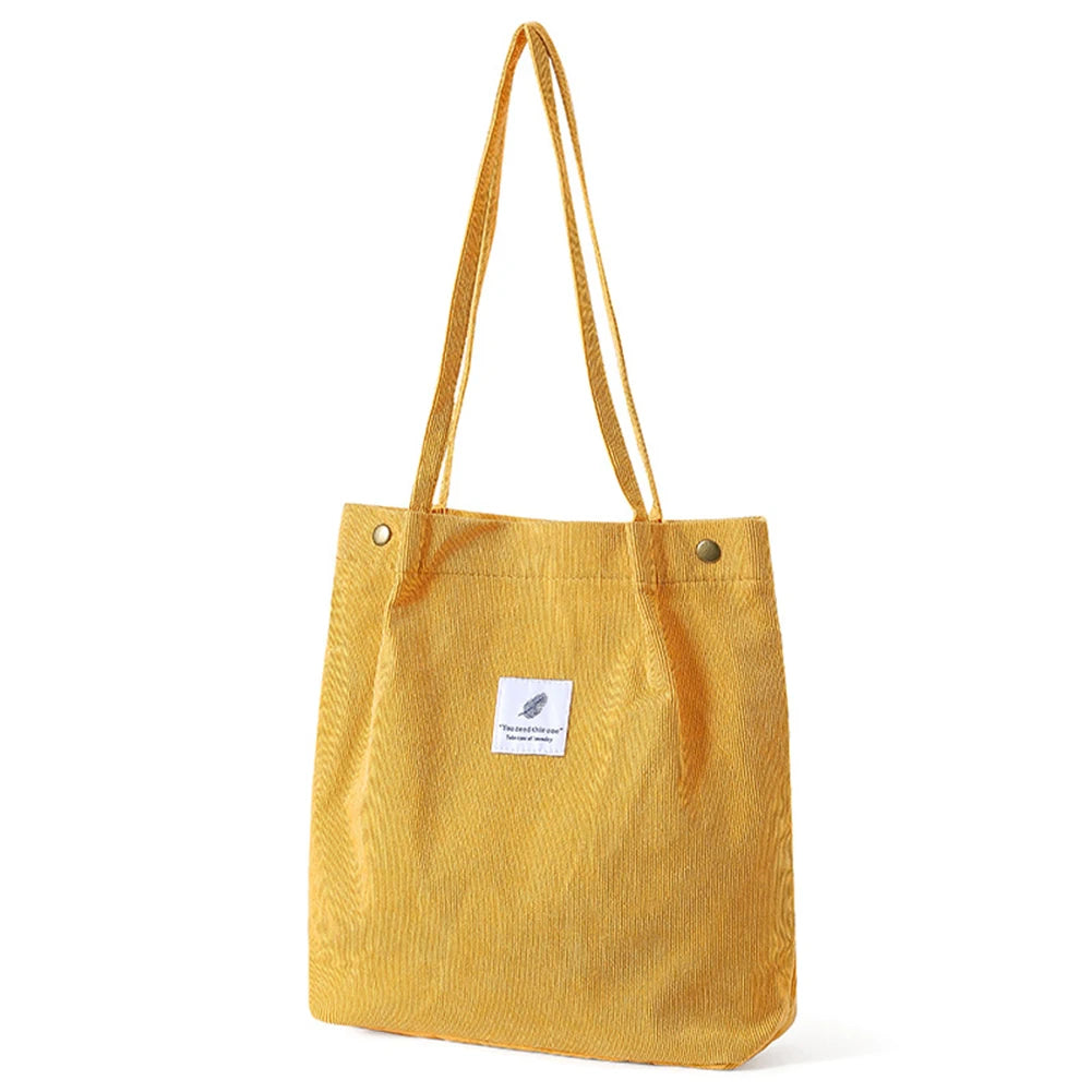 New Women's Solid-Color Canvass Tote Bag