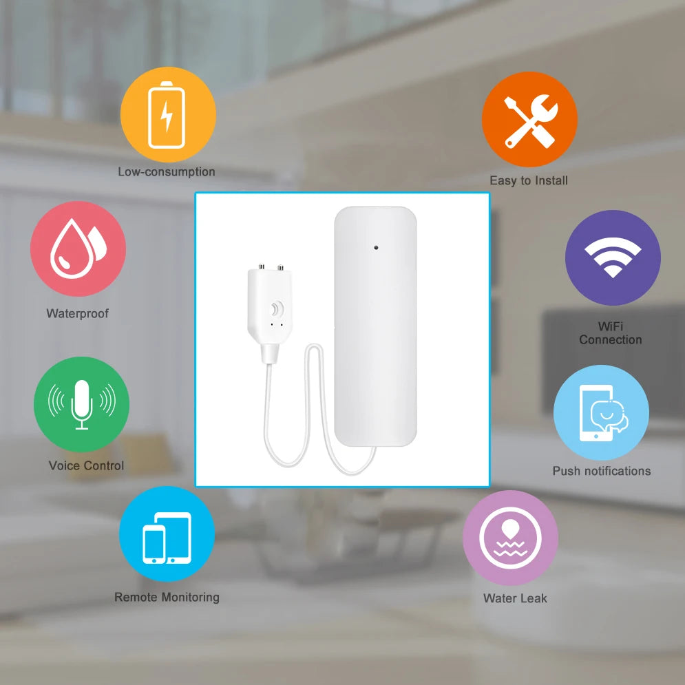 WiFi Water Leakage Sensor Flood Water Leakage Alarm